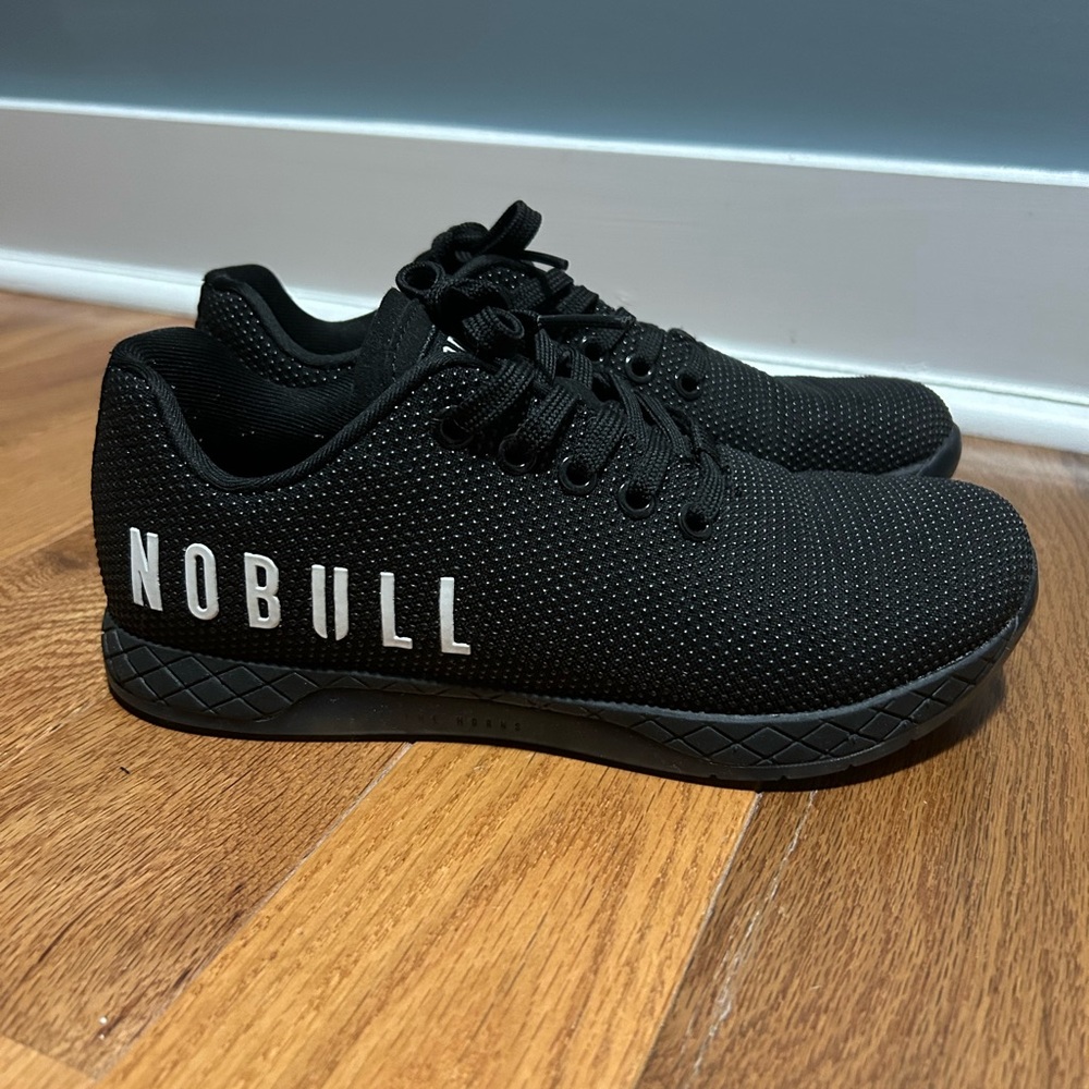 NOBULL Women's Black Low-Top Training Shoes with White Logo